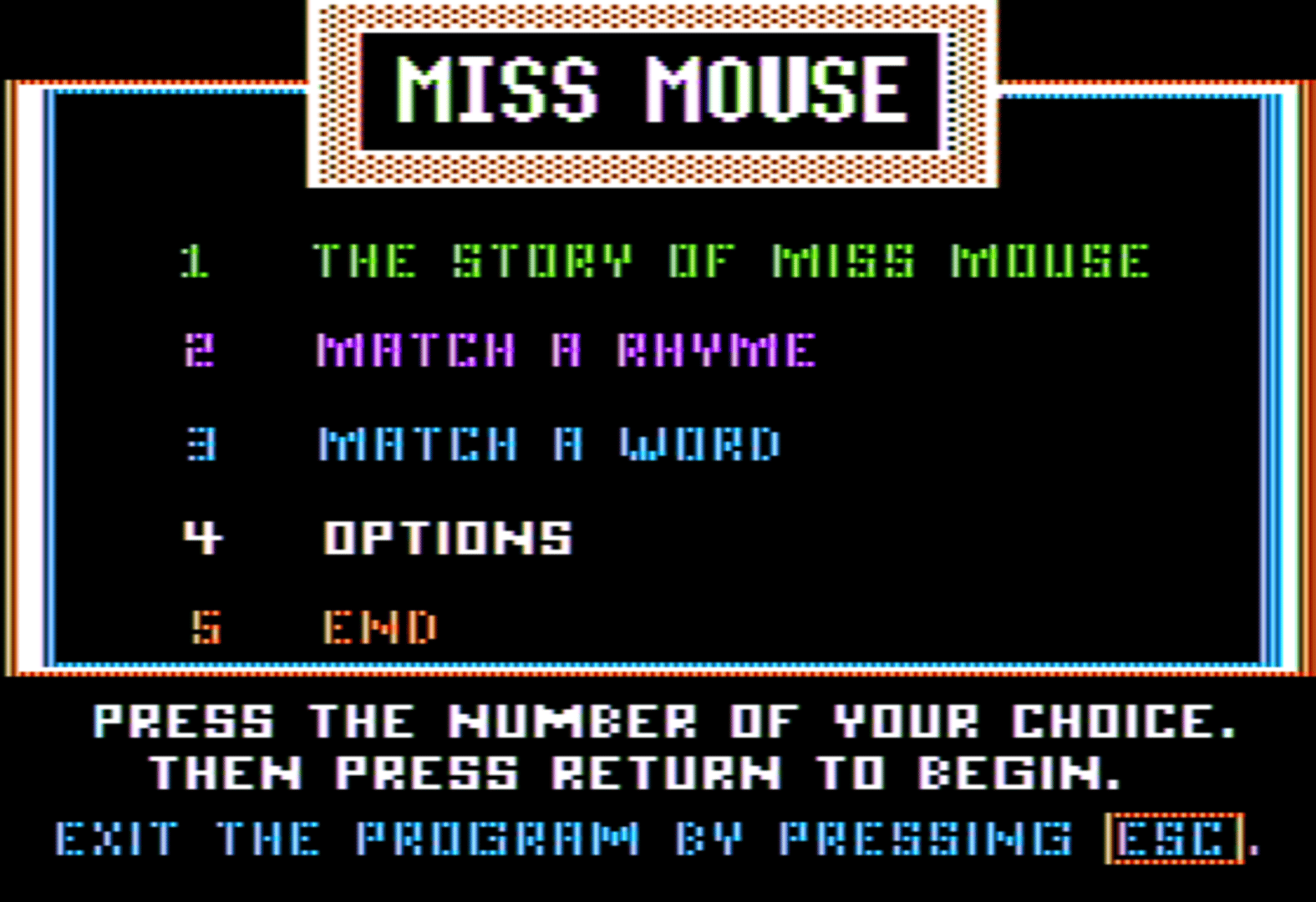 The Story of Miss Mouse screenshot