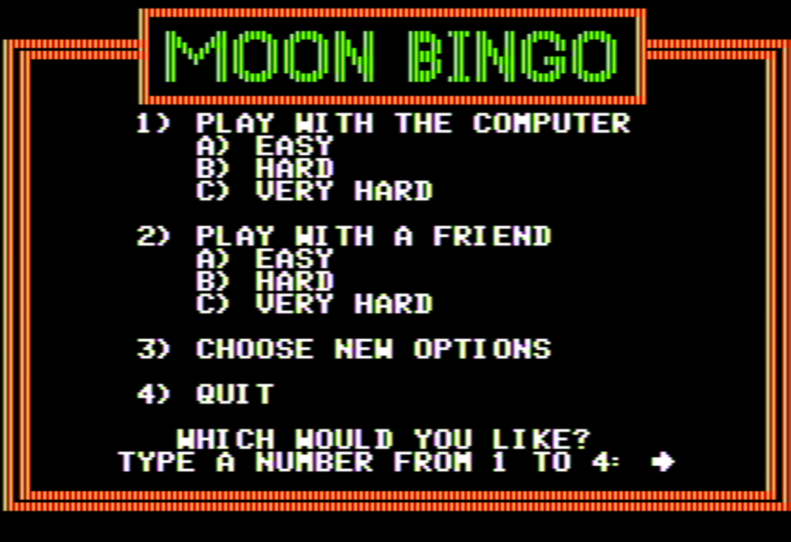 Moon Bingo screenshot