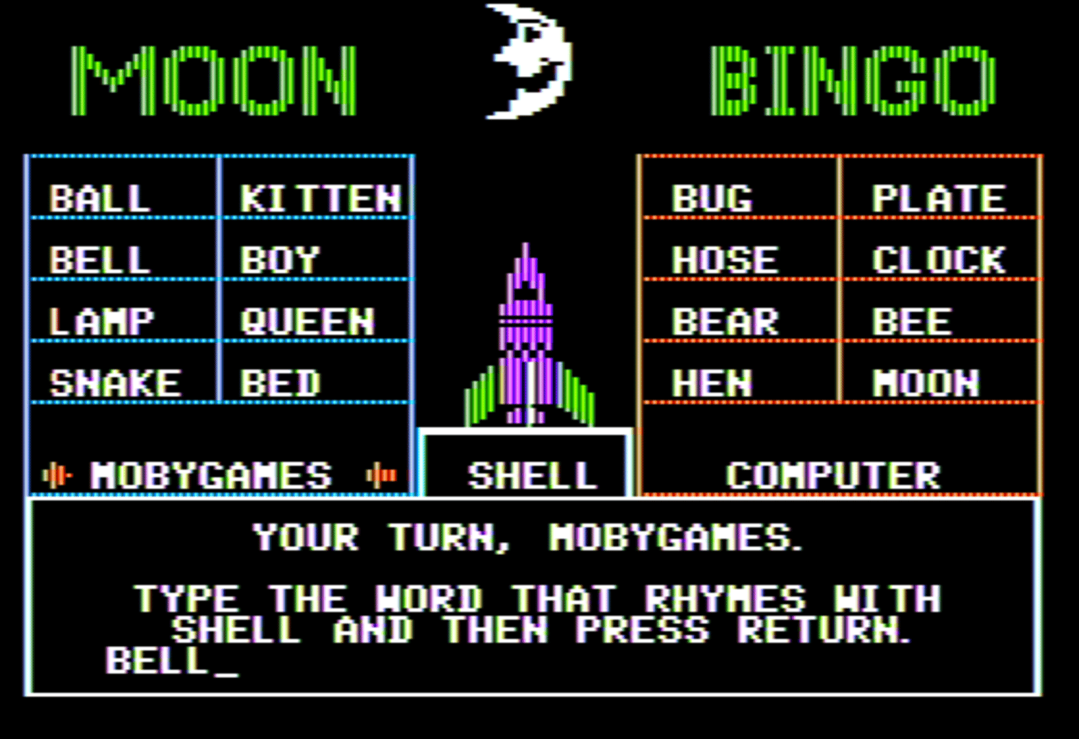 Moon Bingo screenshot