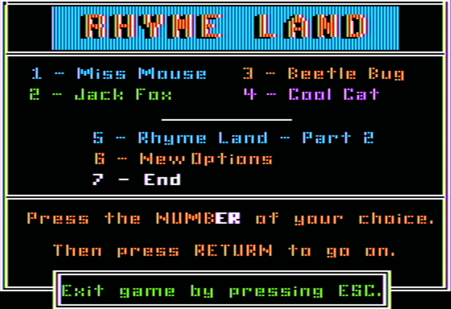 Rhyme Land screenshot