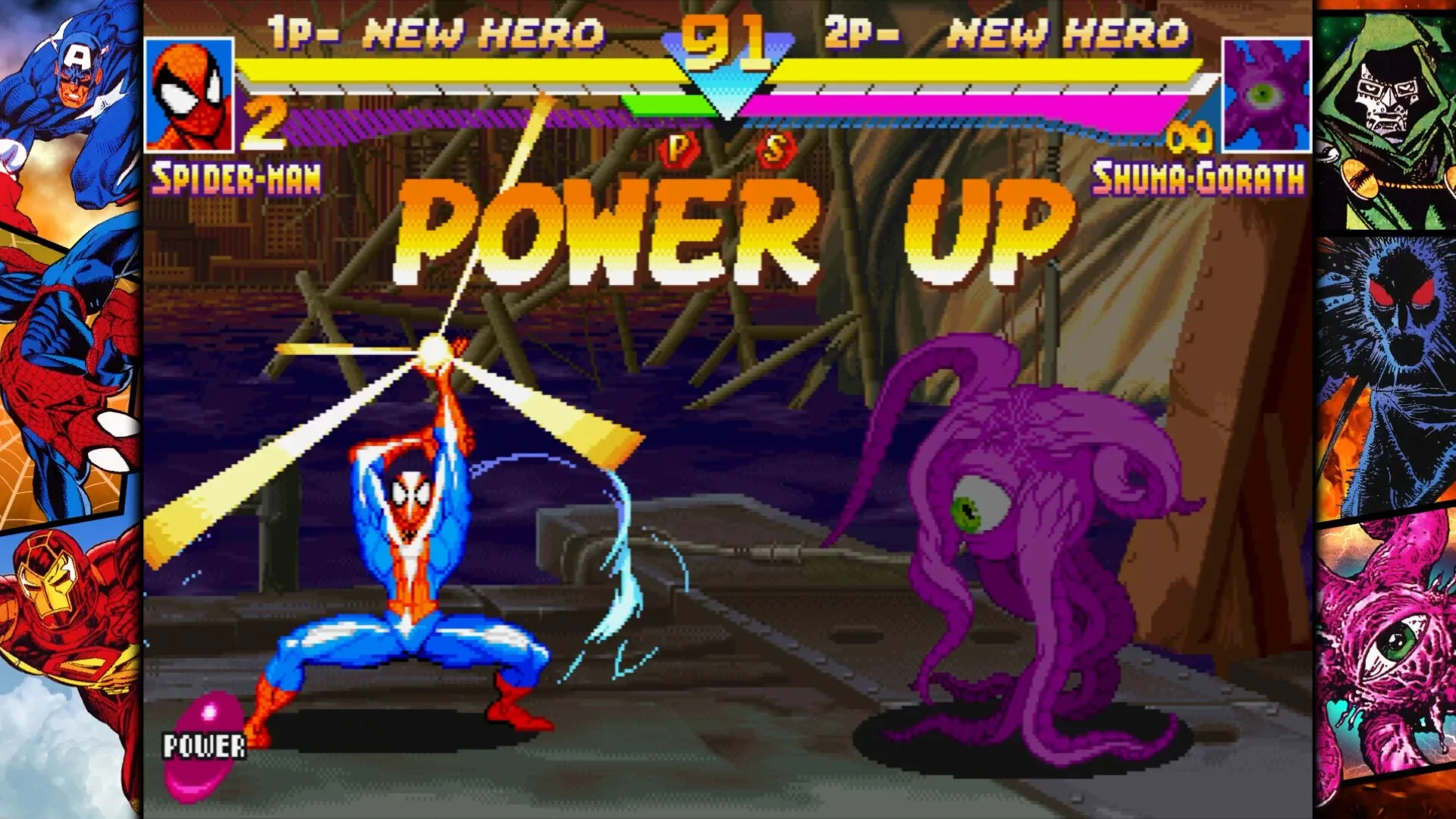 Captura de pantalla - Marvel vs. Capcom Fighting Collection: Arcade Classics