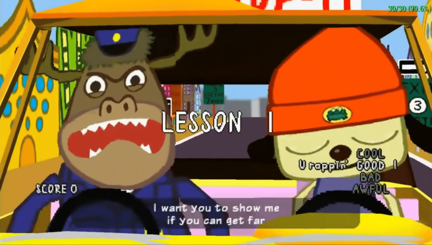 PaRappa the Rapper screenshot