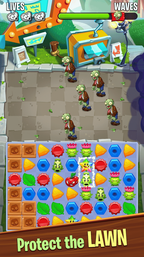 Plants vs. Zombies: Match screenshot