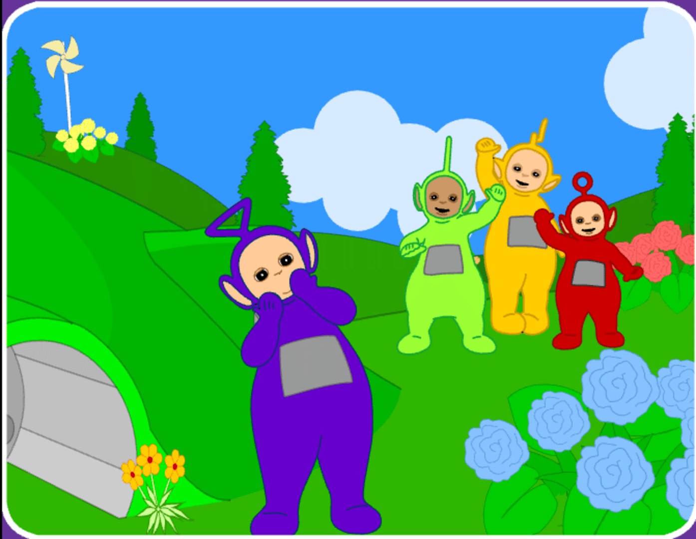 Teletubbies: Sliding Down the Hill screenshot