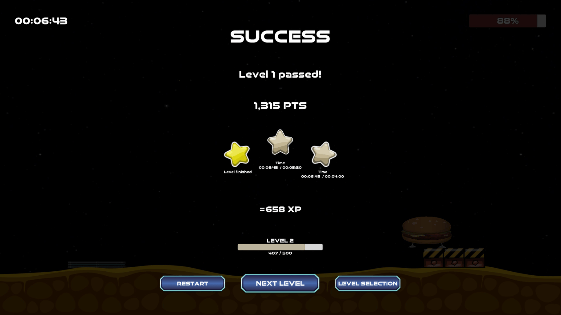 A Burger in Space screenshot