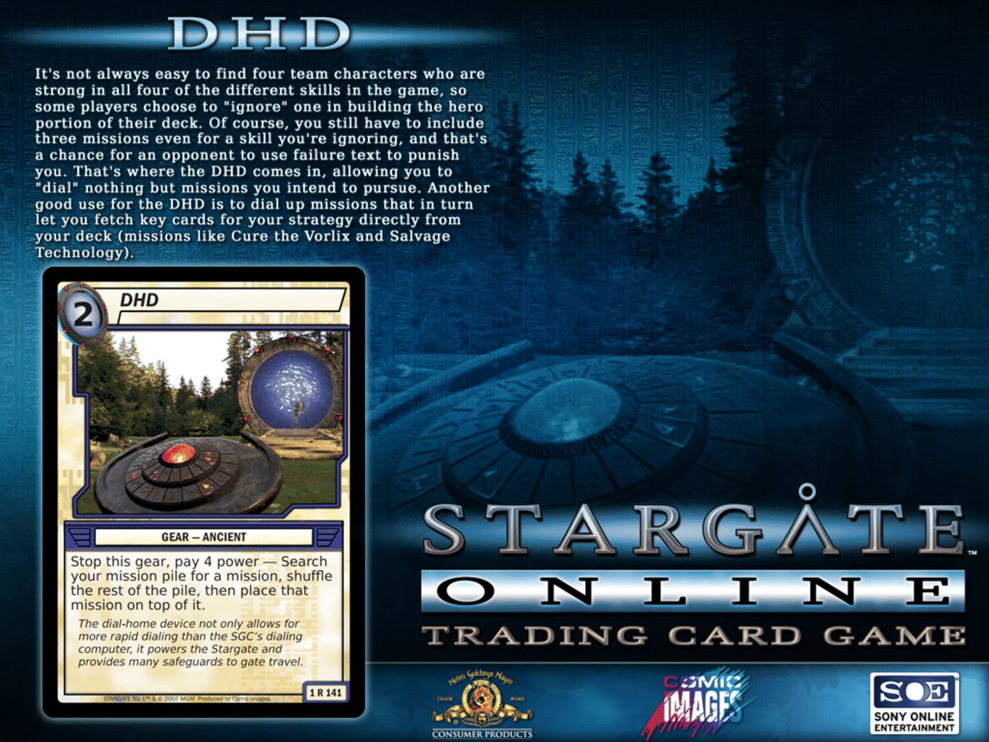 Stargate Online Trading Card Game screenshot