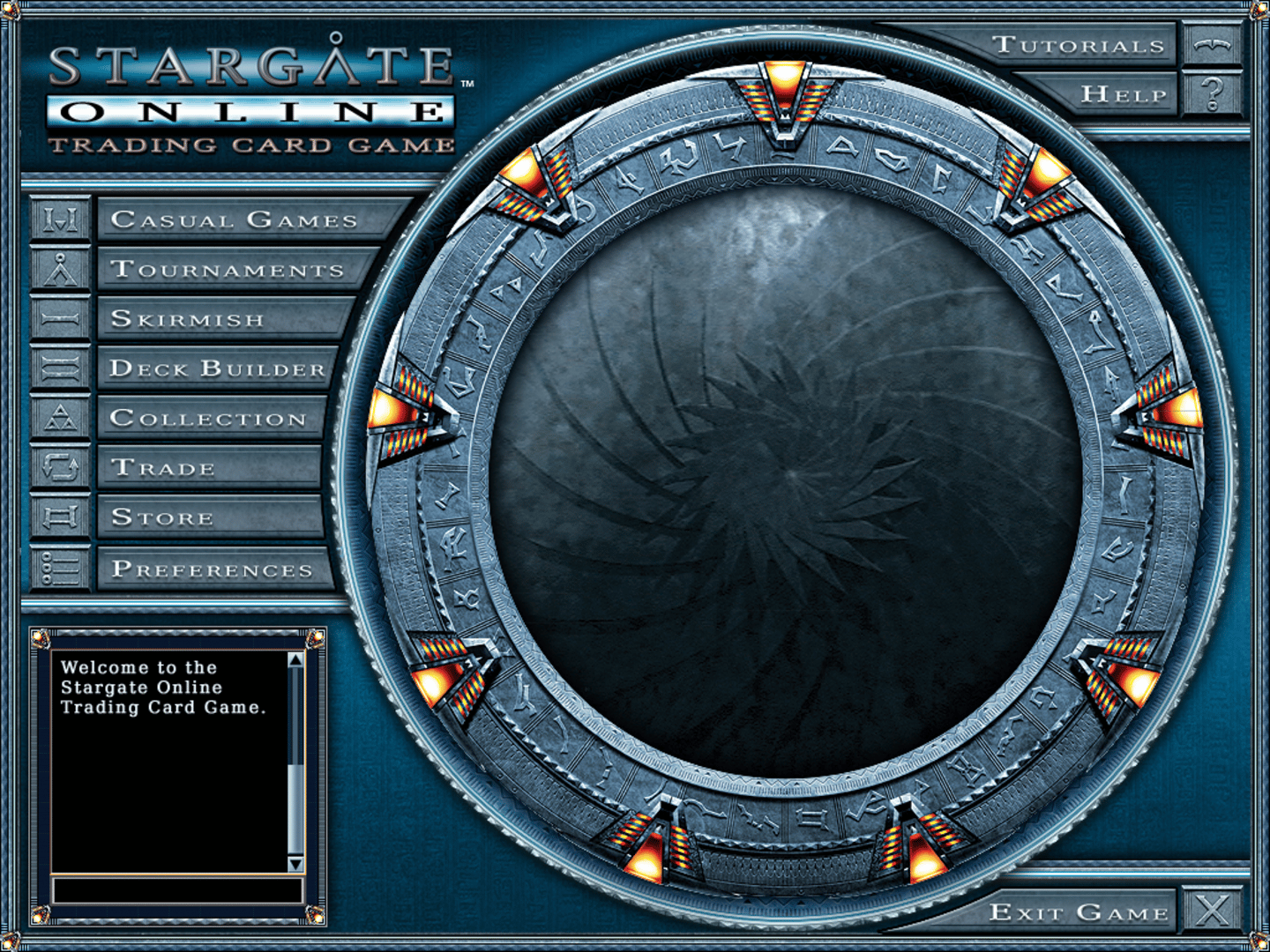 Stargate Online Trading Card Game screenshot