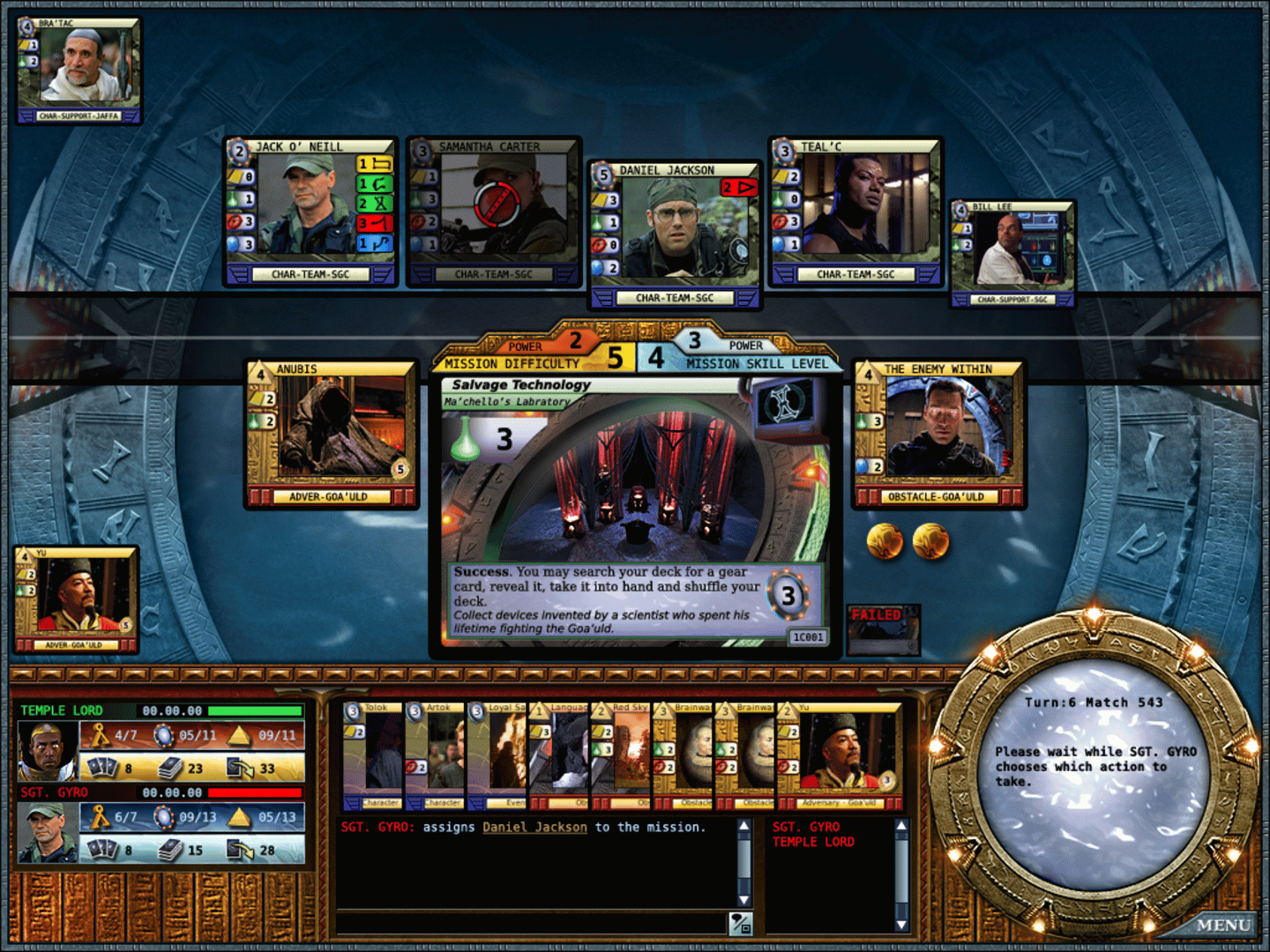 Stargate Online Trading Card Game screenshot