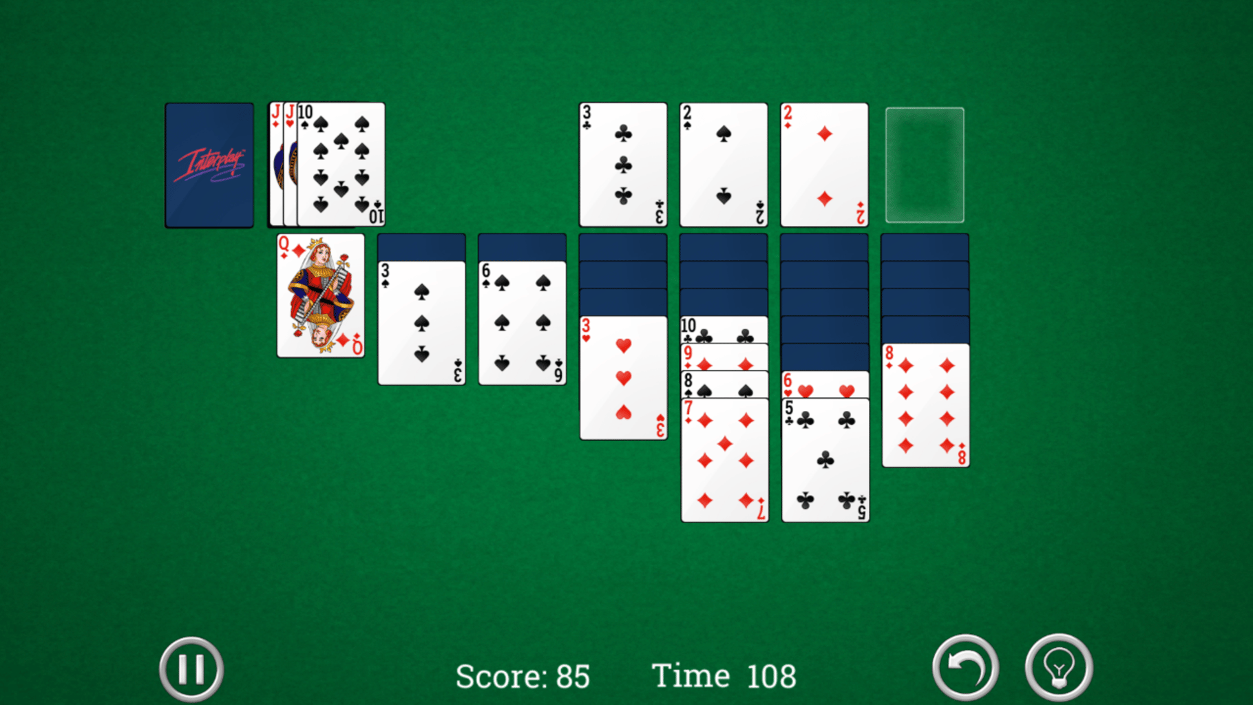 Interplay Klondike Solitaire screenshot