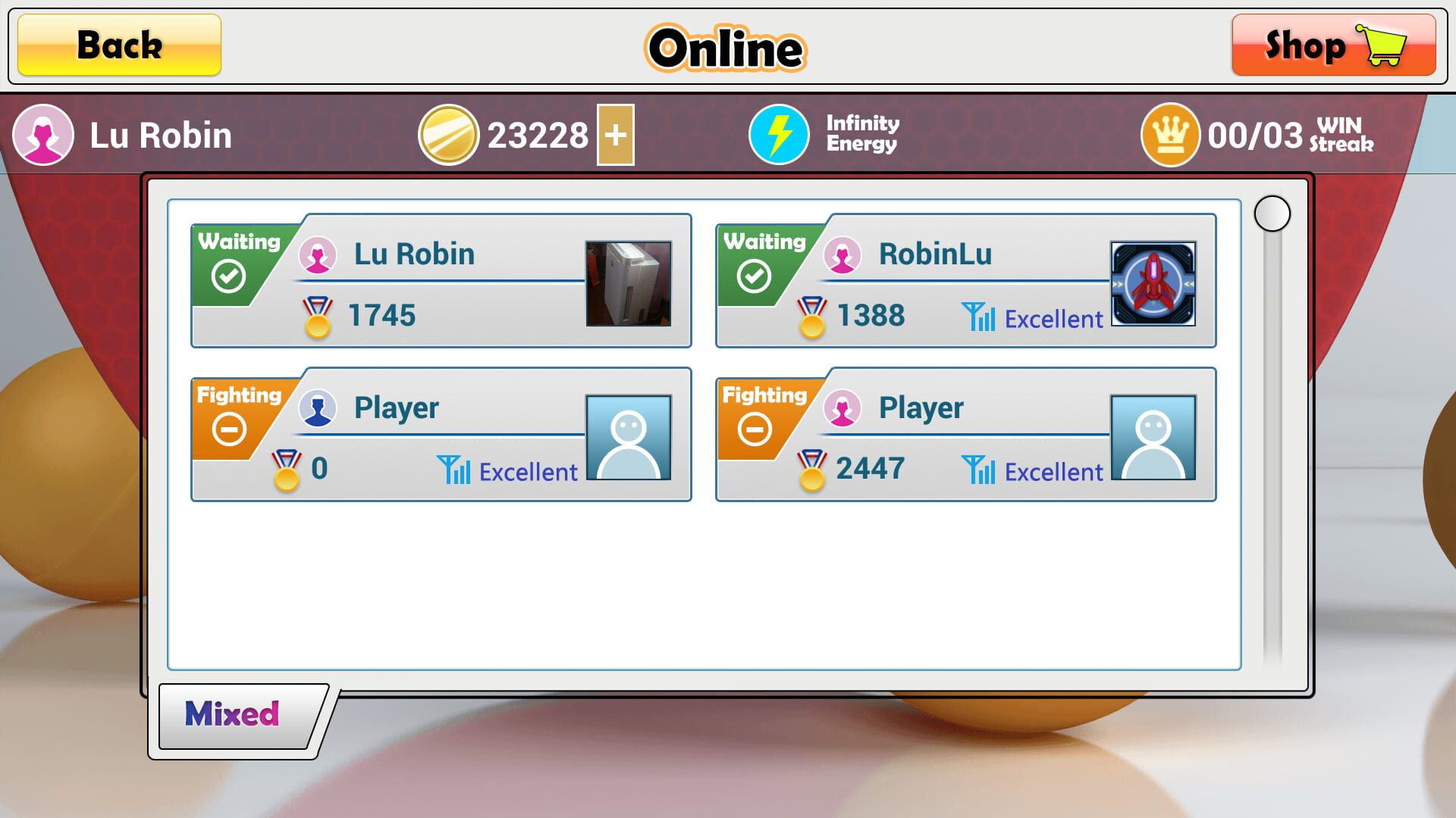 Virtual Table Tennis - Screenshot
