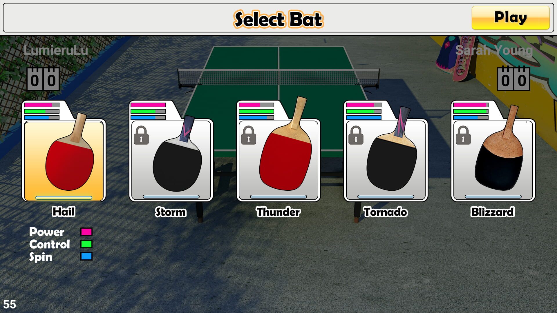 Virtual Table Tennis - Screenshot