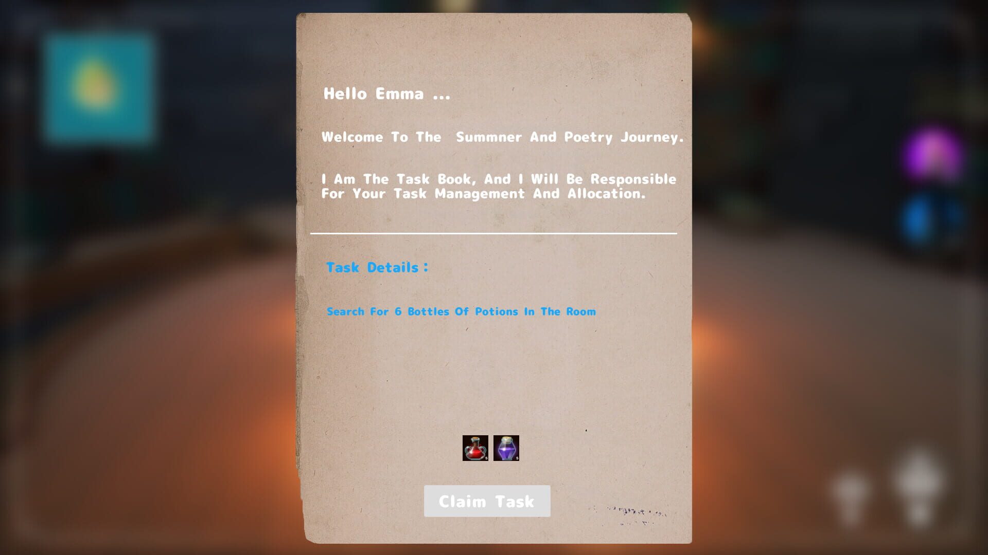 Summer and Poetry Journey - Screenshot