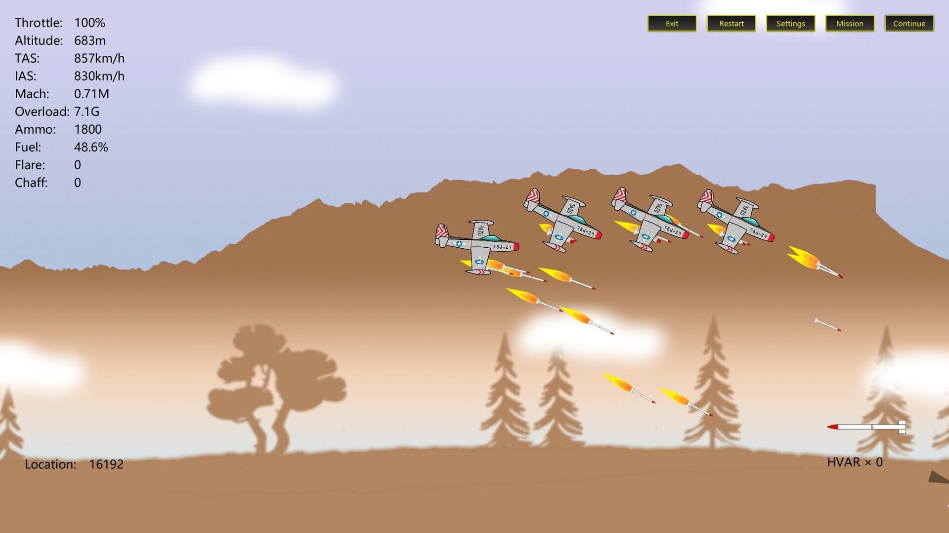 2D Dogfight: Sunset and Sunrise - Screenshot