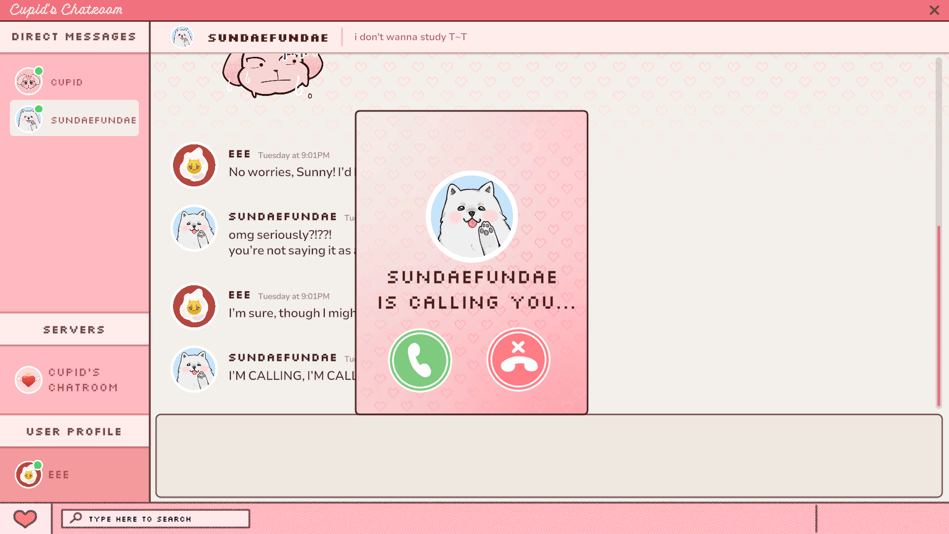Cupid's Chatroom (2026) - Steam Games