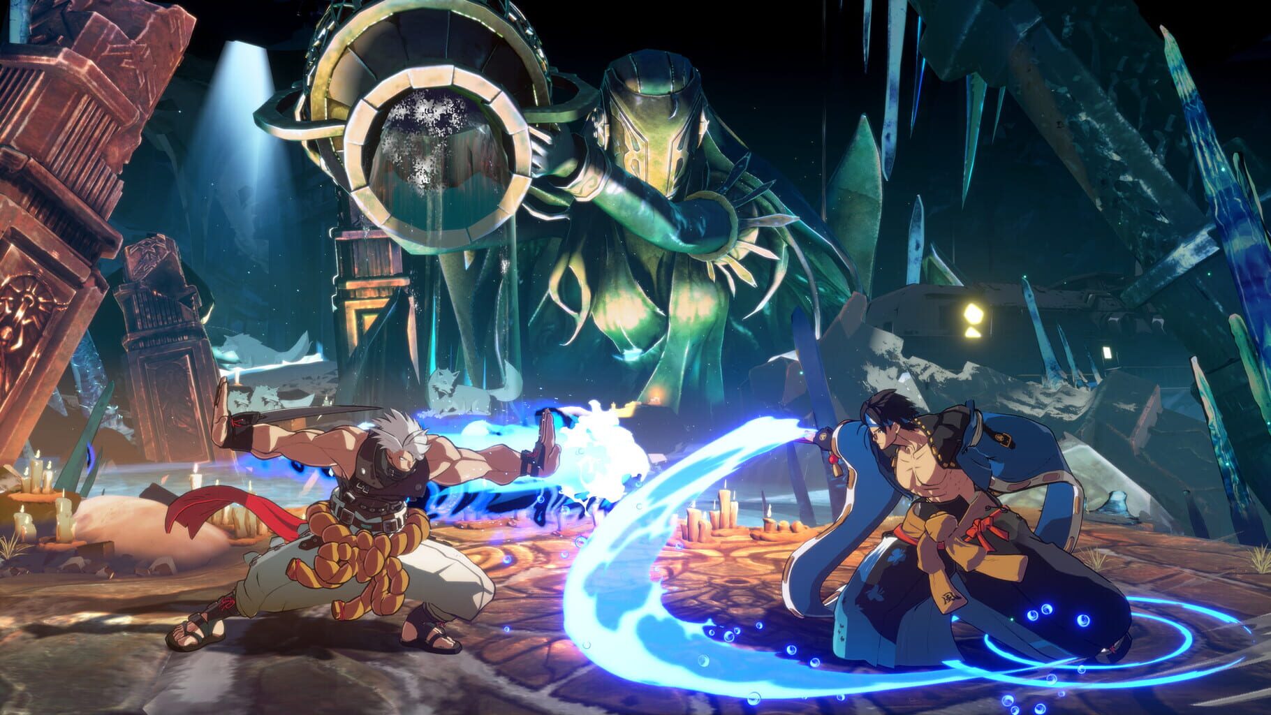 Captura de pantalla - Guilty Gear: Strive - Additional Battle Stage: Amber Fest with Kind Neighbors