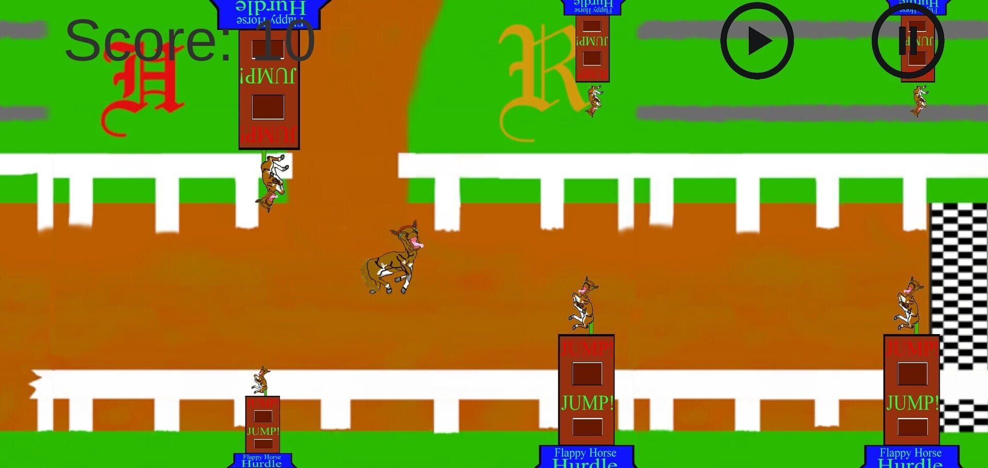 Flappy Horse - Screenshot