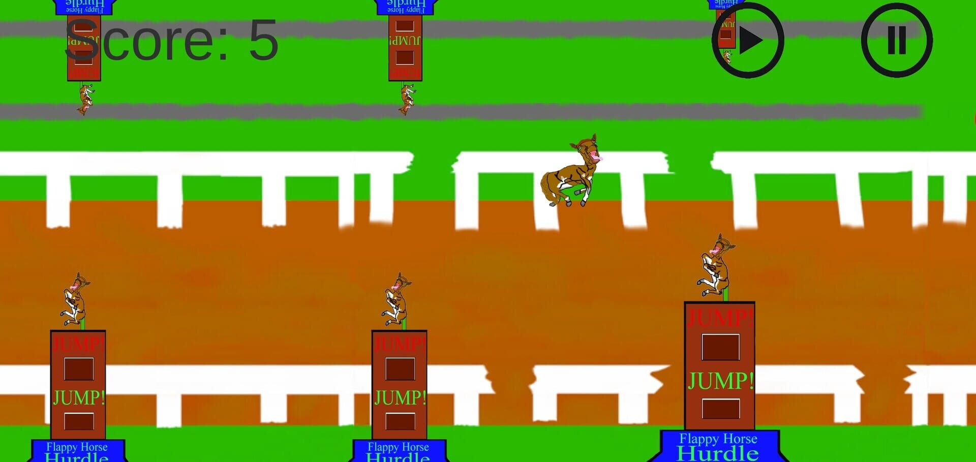 Flappy Horse - Screenshot