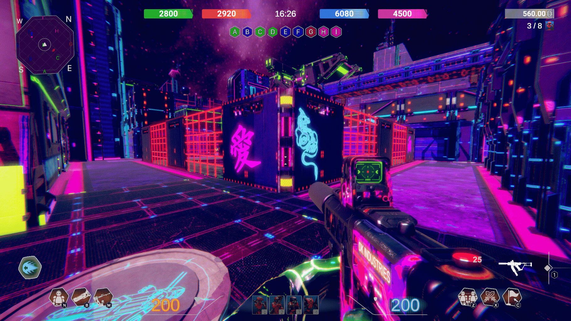 Neon Phonk Robots screenshot