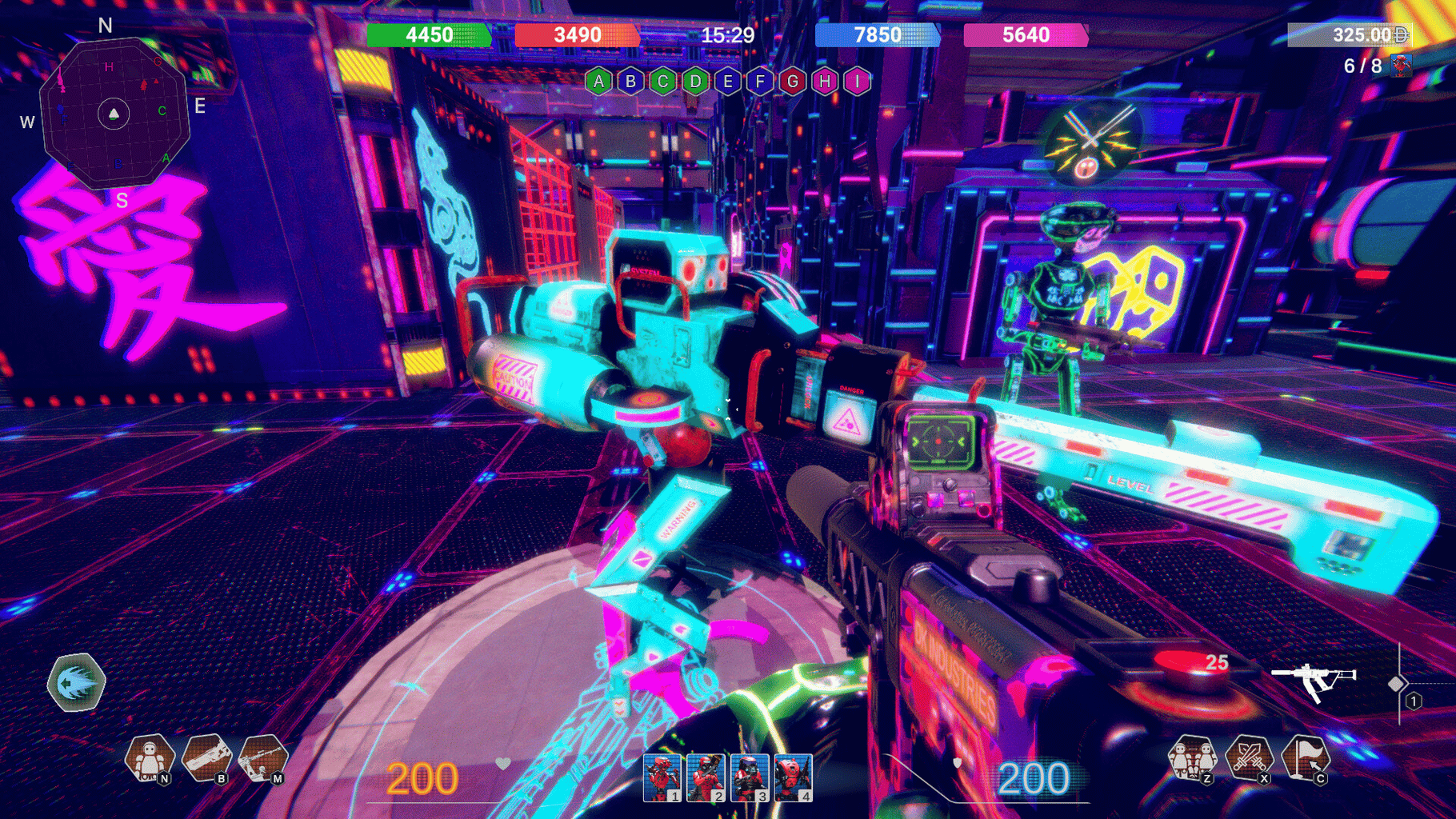 Neon Phonk Robots screenshot