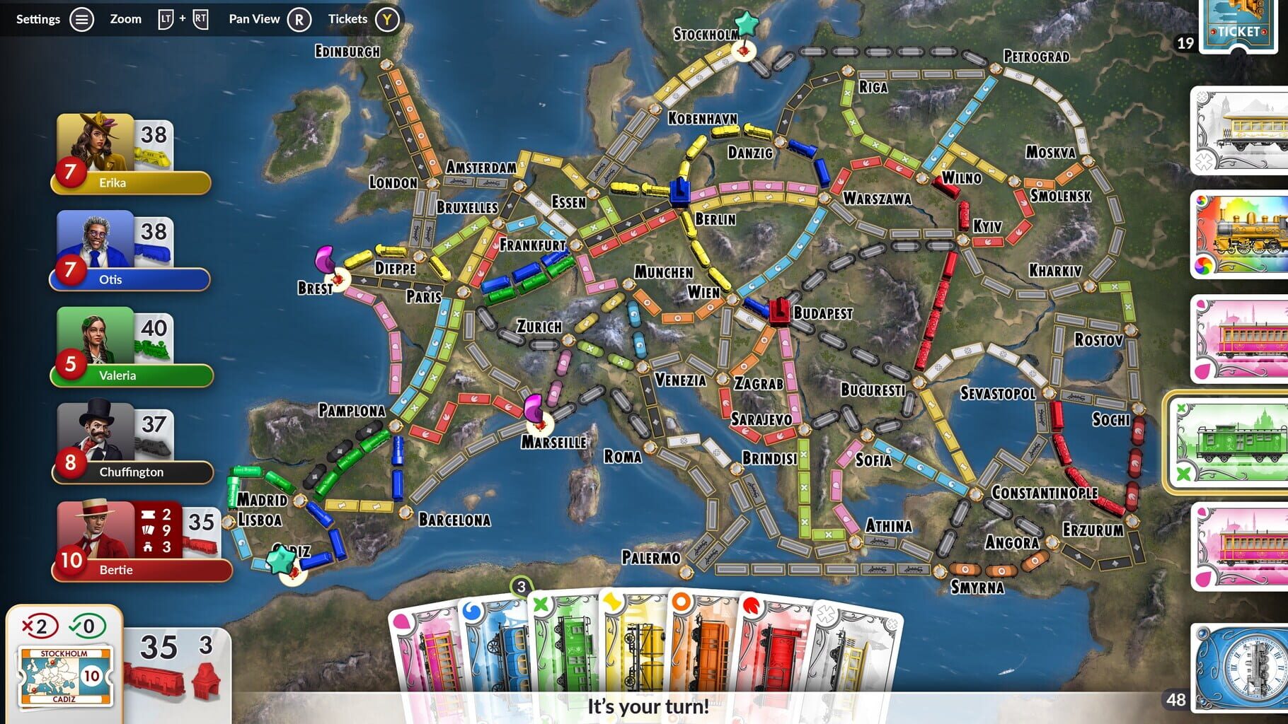 Captura de pantalla - Ticket to Ride Deluxe Edition