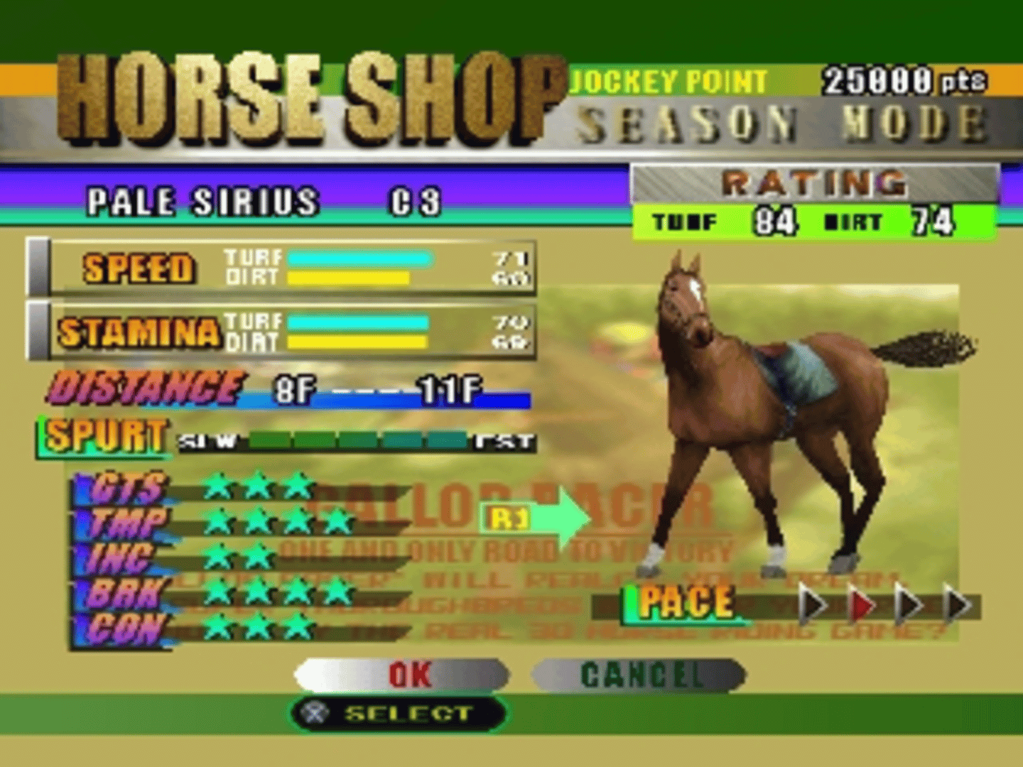 Gallop Racer screenshot