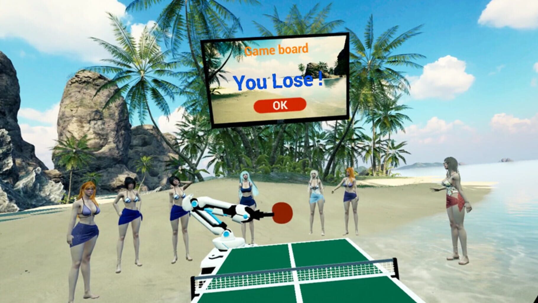 Captura de pantalla - Beach Ping Pong Babes VR