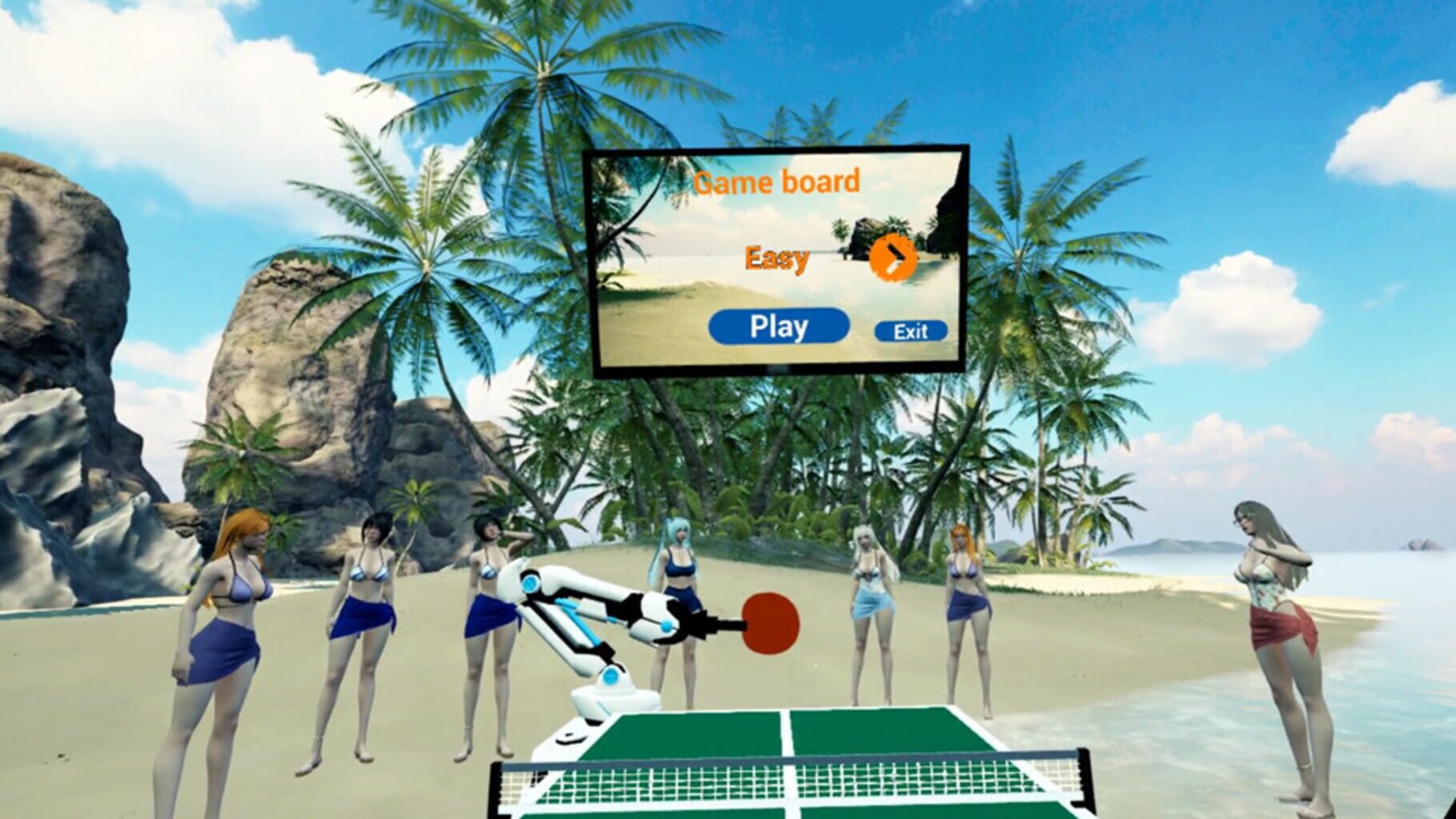 Captura de pantalla - Beach Ping Pong Babes VR