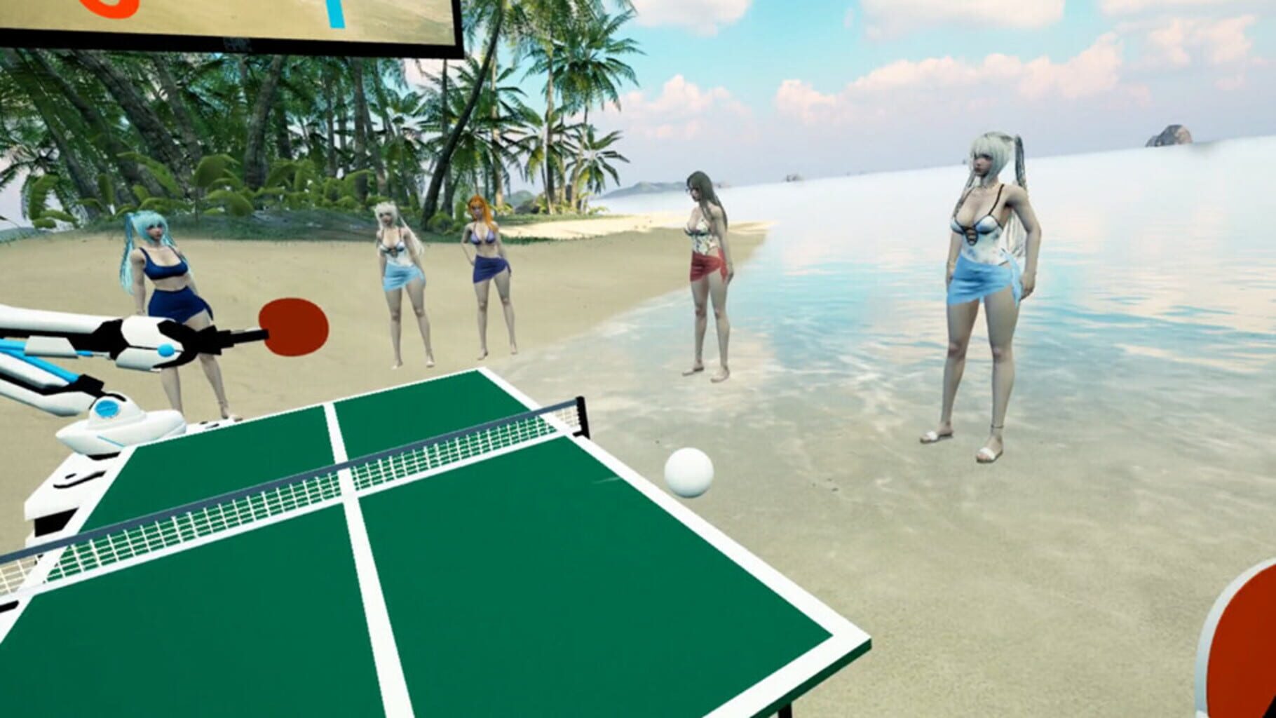 Captura de pantalla - Beach Ping Pong Babes VR