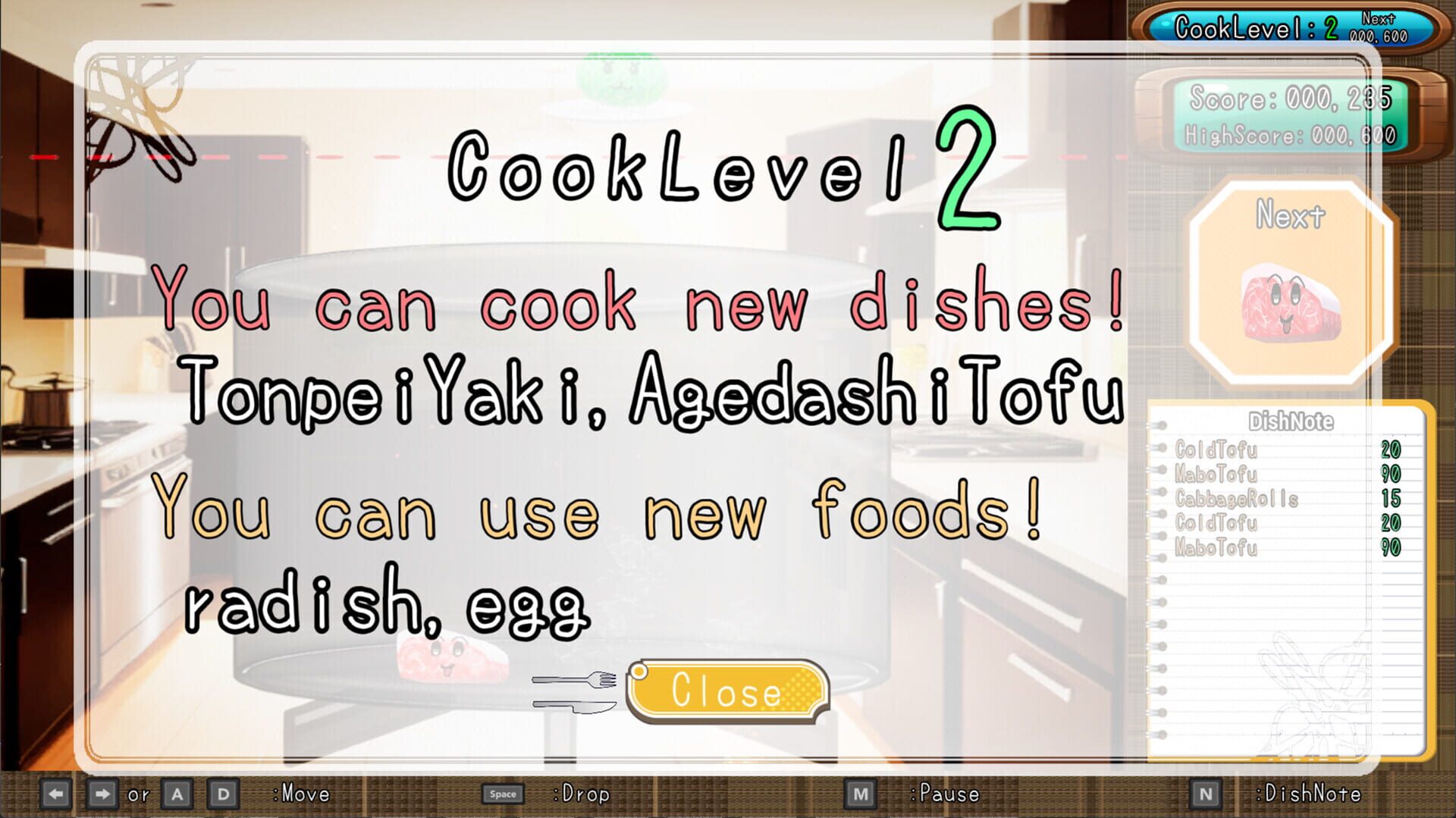 Drop Cooking - Screenshot