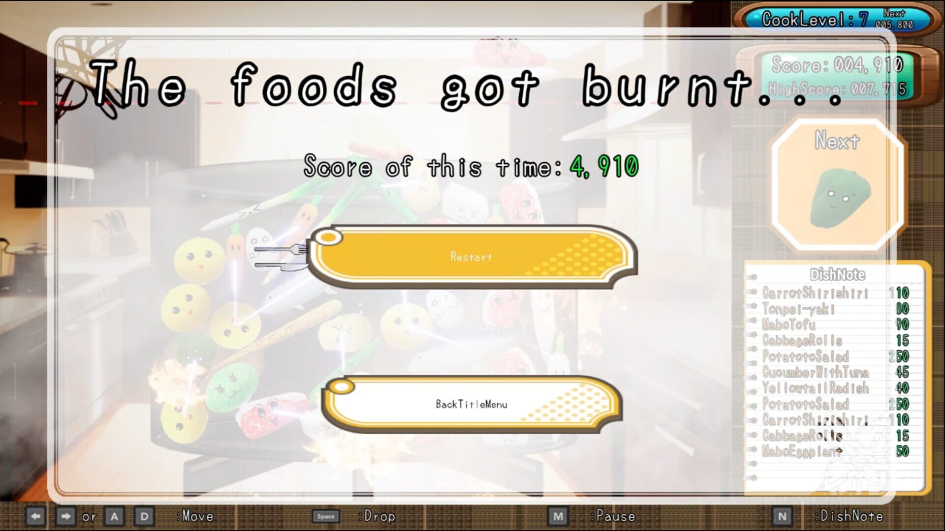 Drop Cooking - Screenshot
