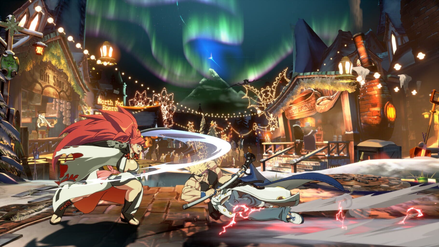 Captura de pantalla - Guilty Gear: Strive - Additional Battle Stage: Amber Fest with Kind Neighbors