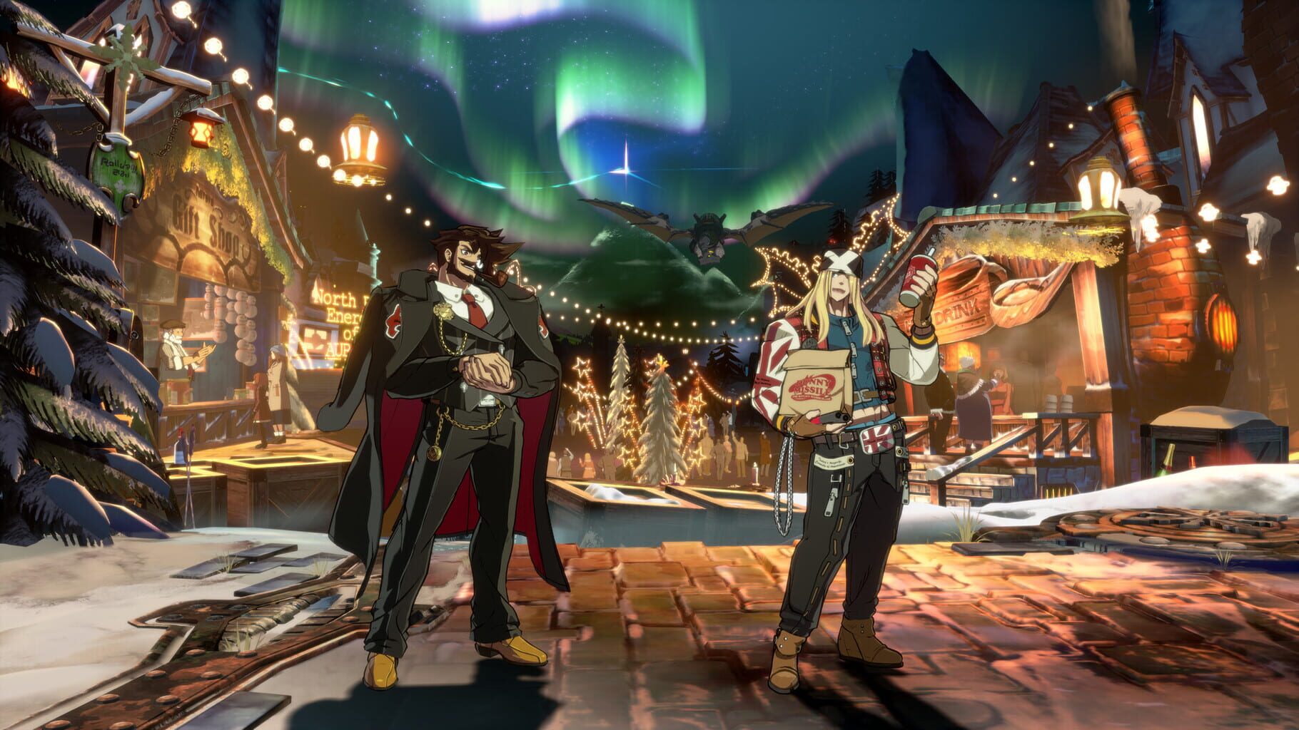 Captura de pantalla - Guilty Gear: Strive - Additional Battle Stage: Amber Fest with Kind Neighbors