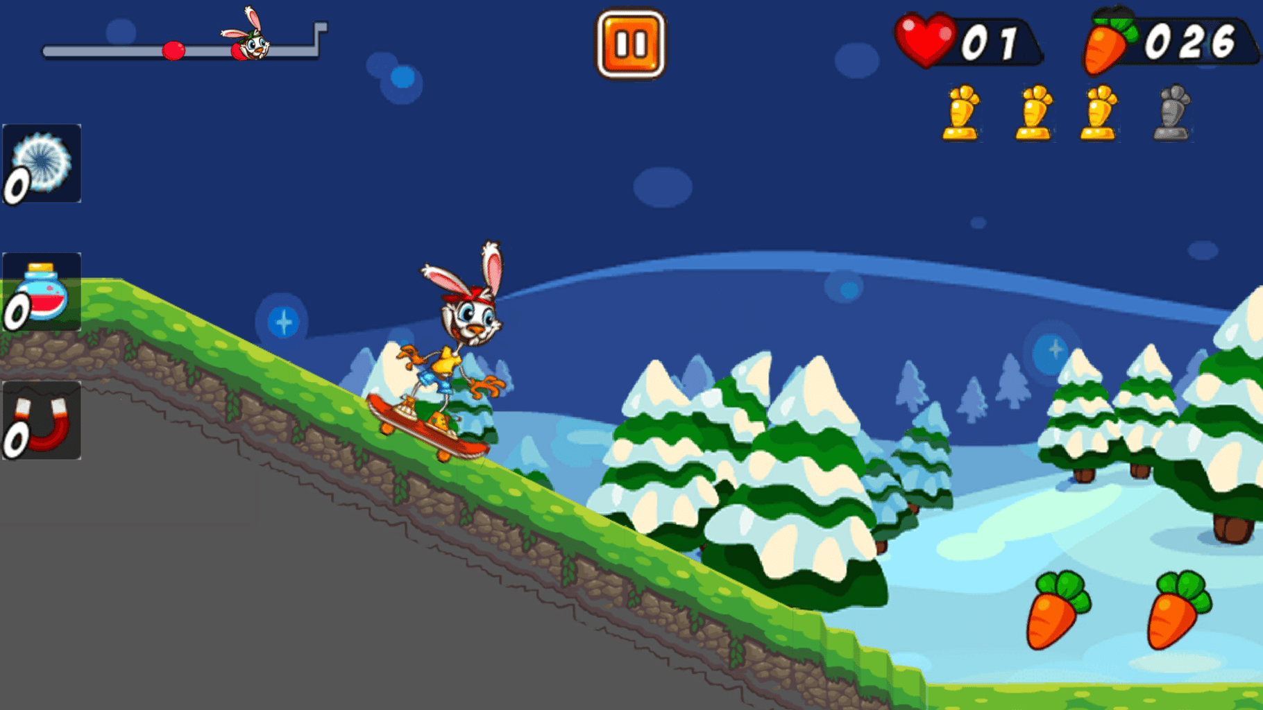 Rabbit on Skateboard screenshot