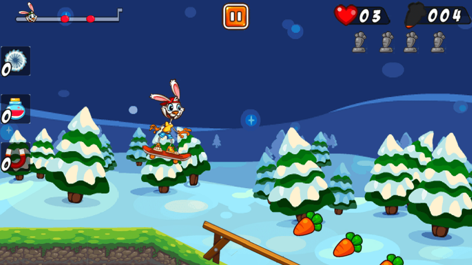 Rabbit on Skateboard screenshot