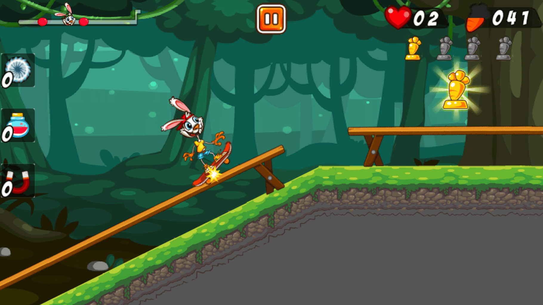 Rabbit on Skateboard screenshot