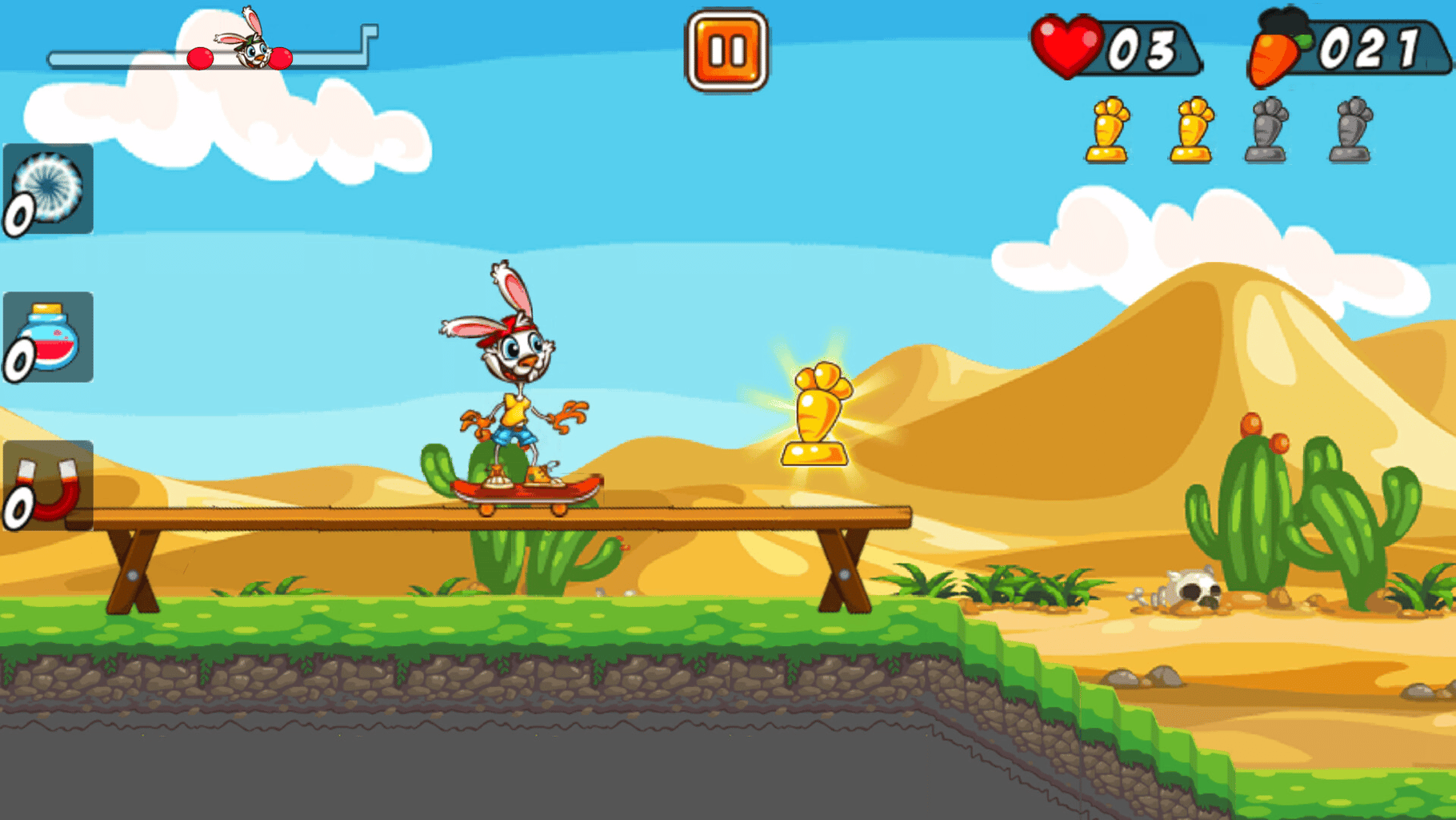 Rabbit on Skateboard screenshot