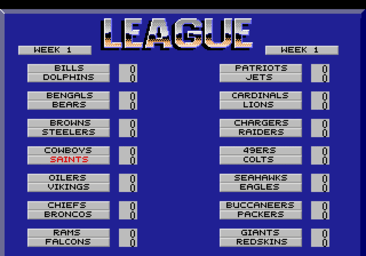 NFL Sports Talk Football '93 Starring Joe Montana screenshot