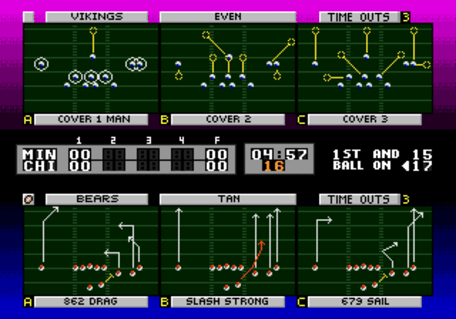 NFL Sports Talk Football '93 Starring Joe Montana screenshot