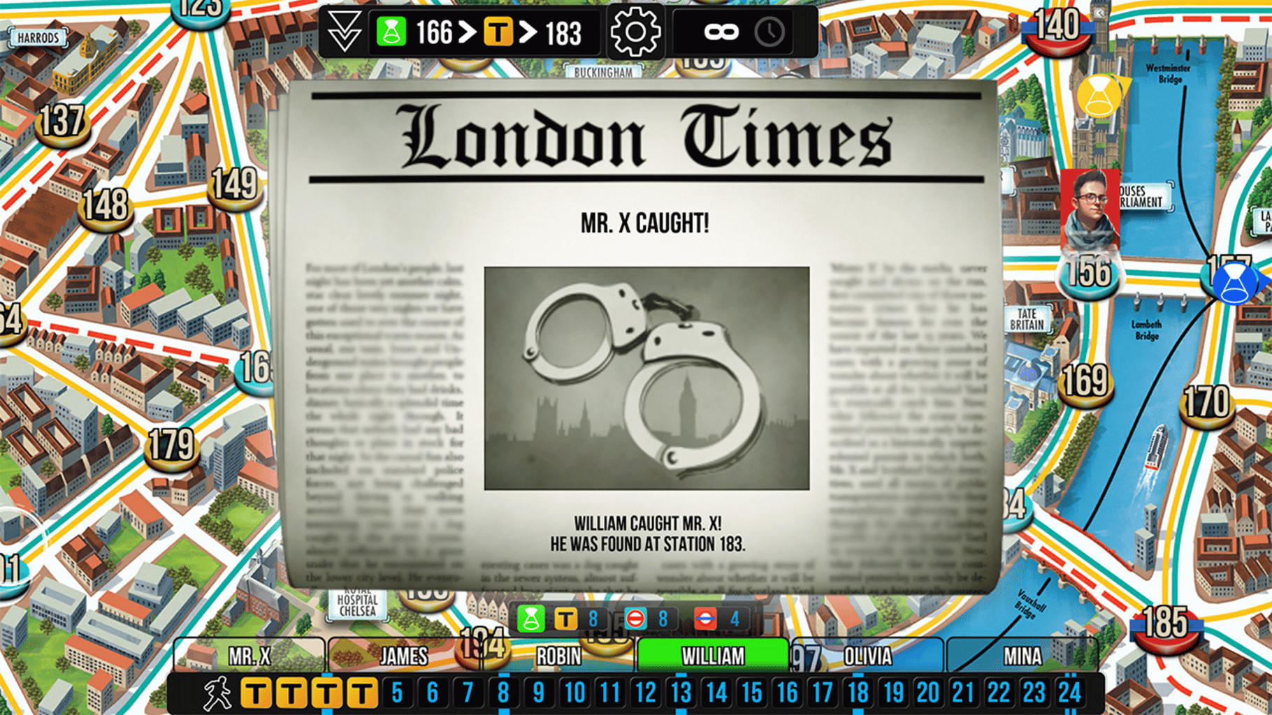 Scotland Yard: Hunting Mister X screenshot