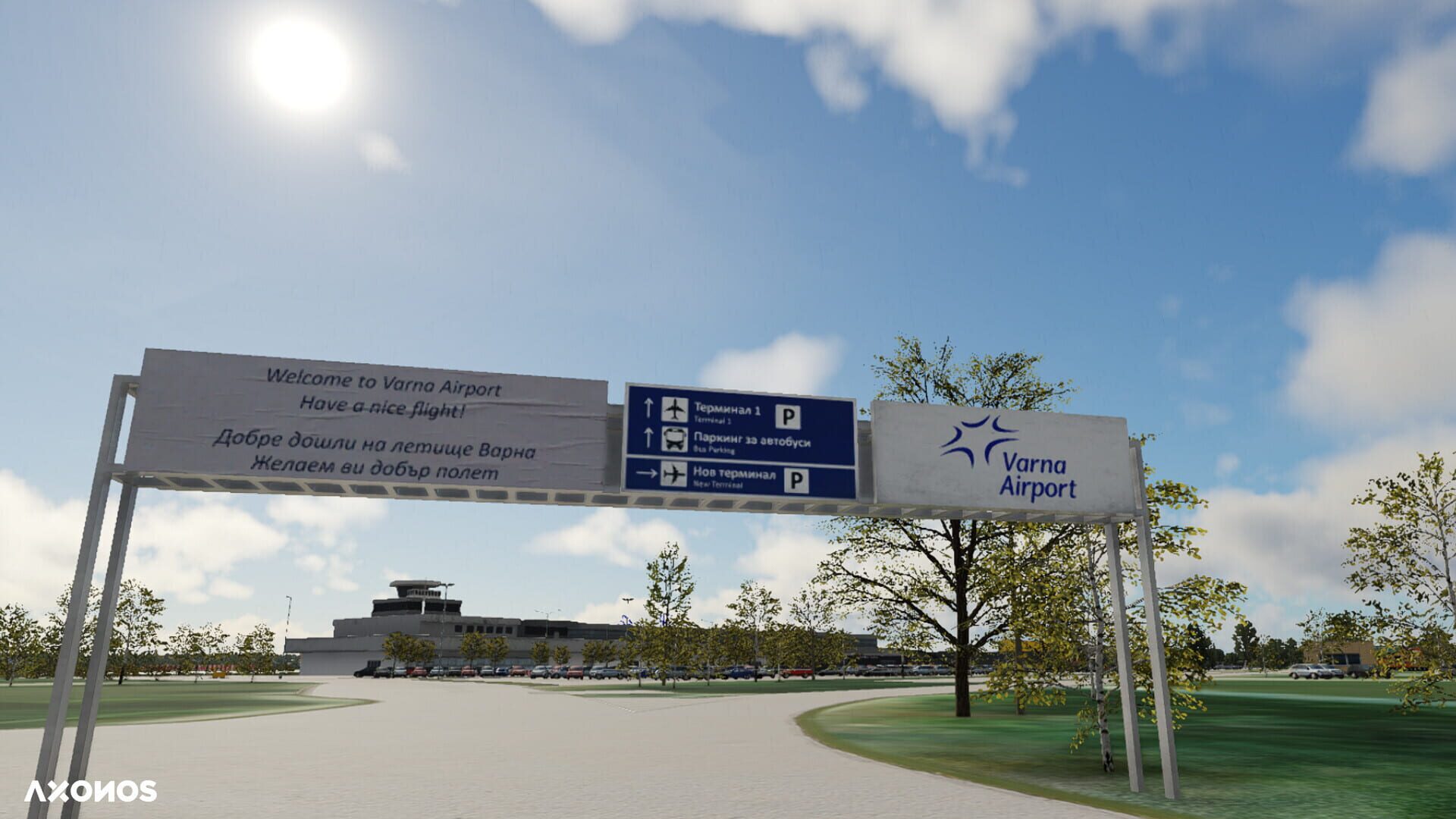 X-Plane 12: Axonos - Varna Airport - Screenshot
