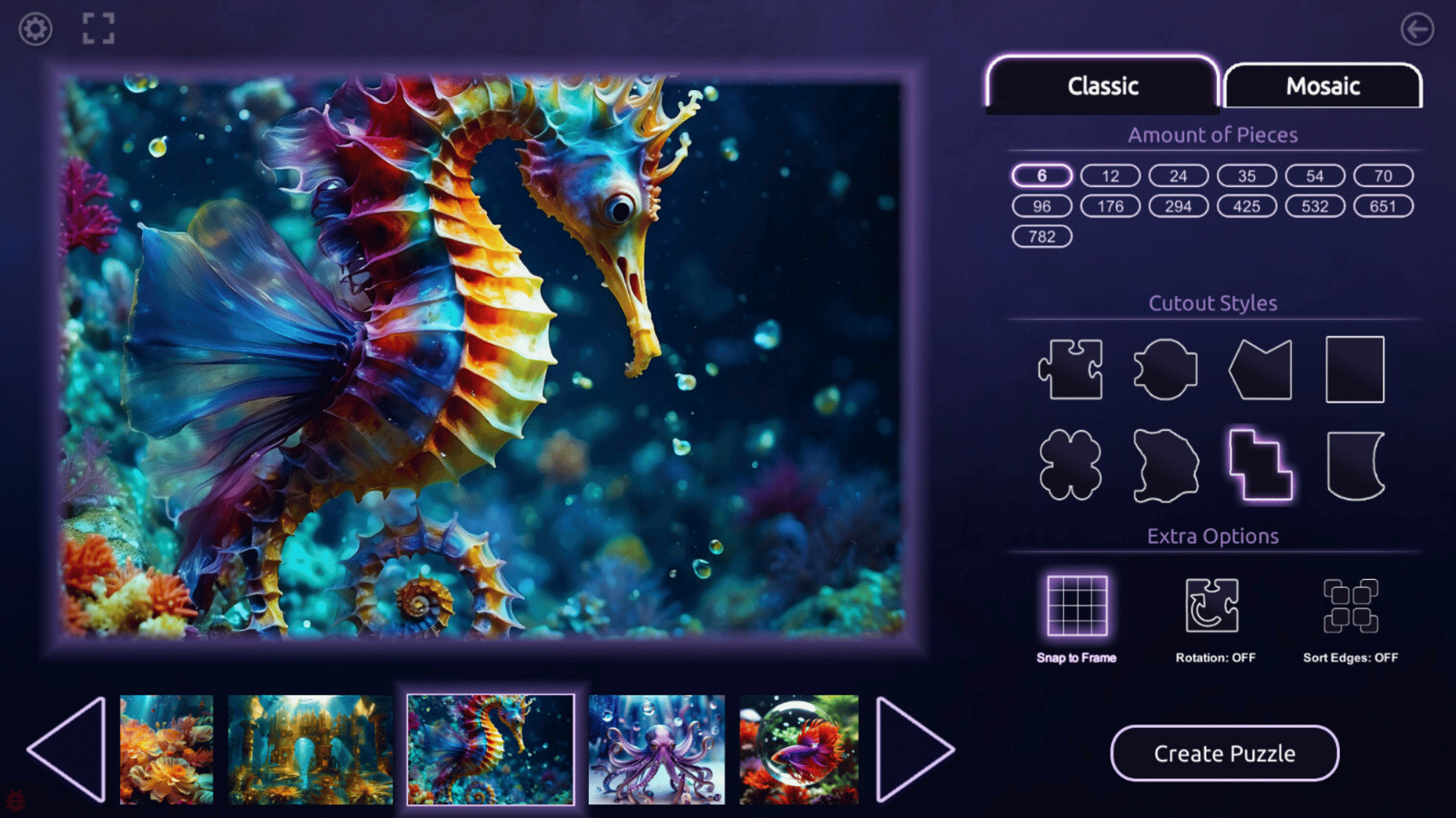 Master of Pieces Jigsaw Puzzle: Dreamy Depths screenshot