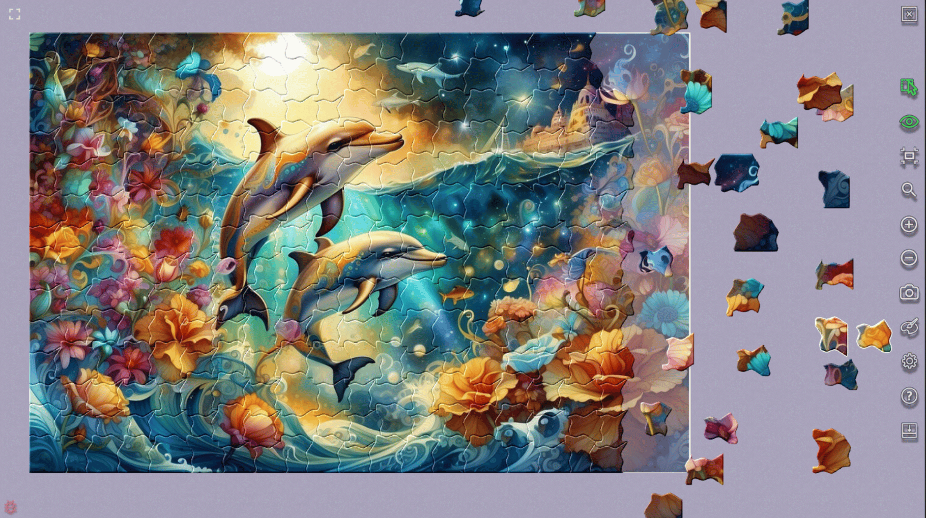 Master of Pieces Jigsaw Puzzle: Dreamy Depths screenshot