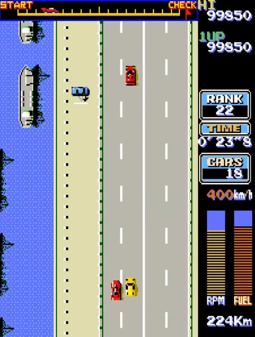 Captura de pantalla - Road Fighter