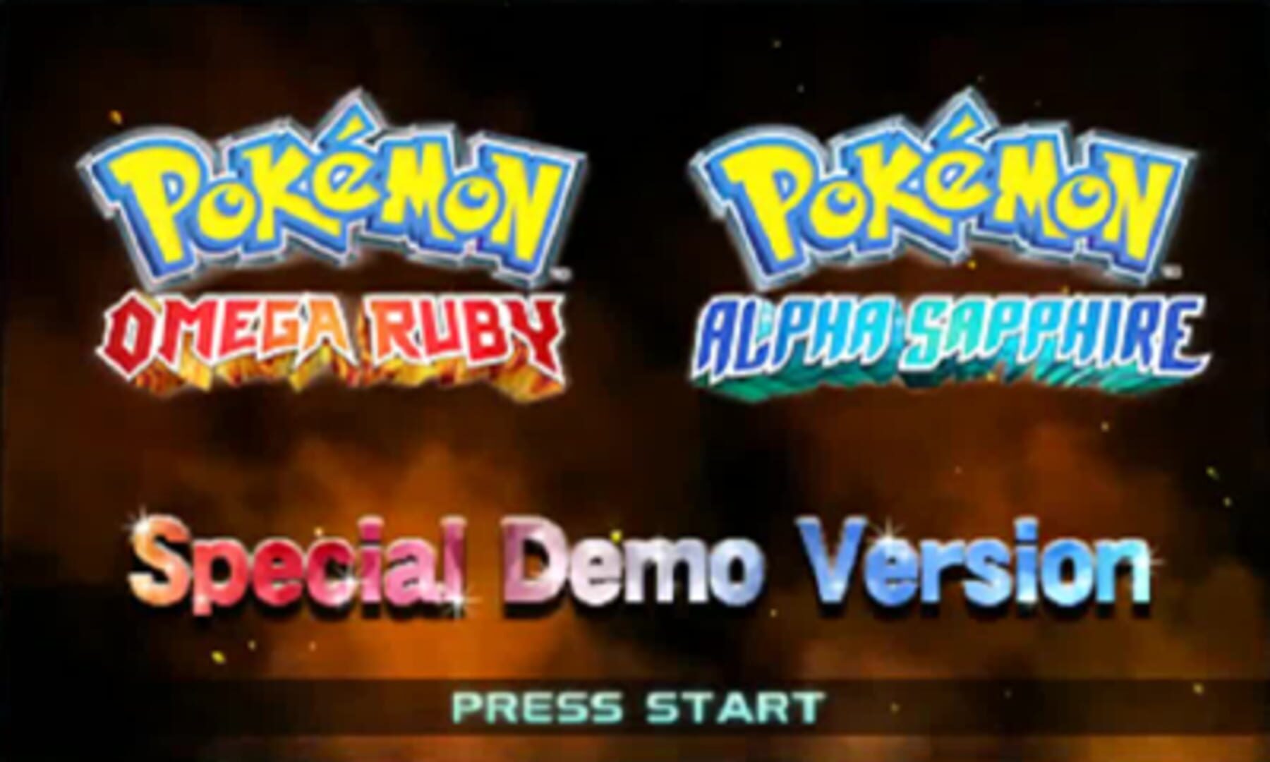 Pokémon Omega Ruby and Alpha Sapphire Special Demo Version