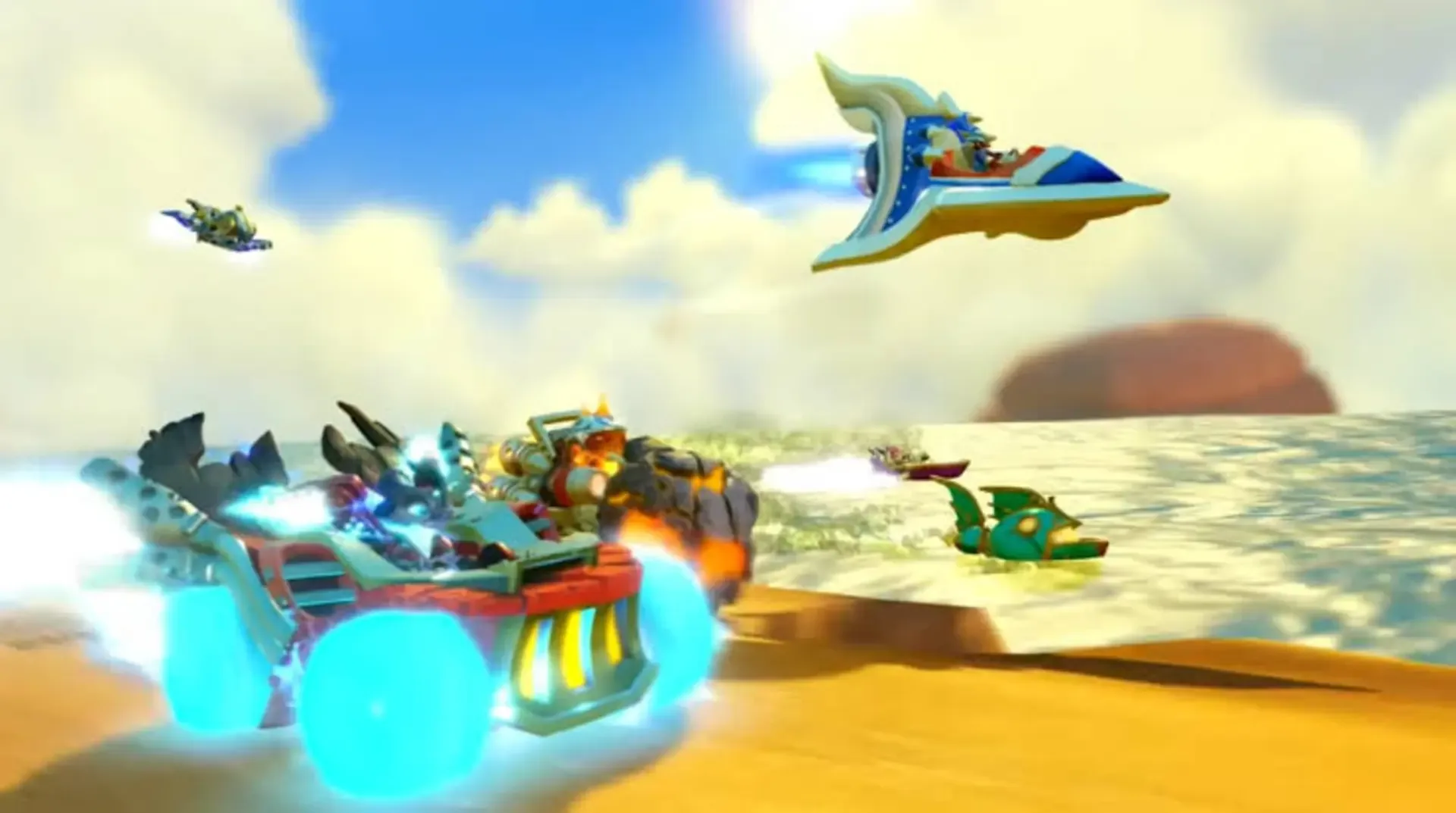 Captura de pantalla - Skylanders: SuperChargers Racing
