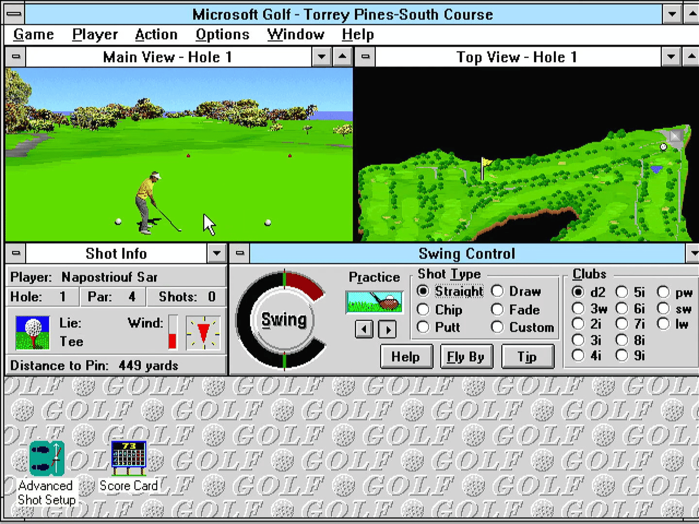 Microsoft Golf screenshot