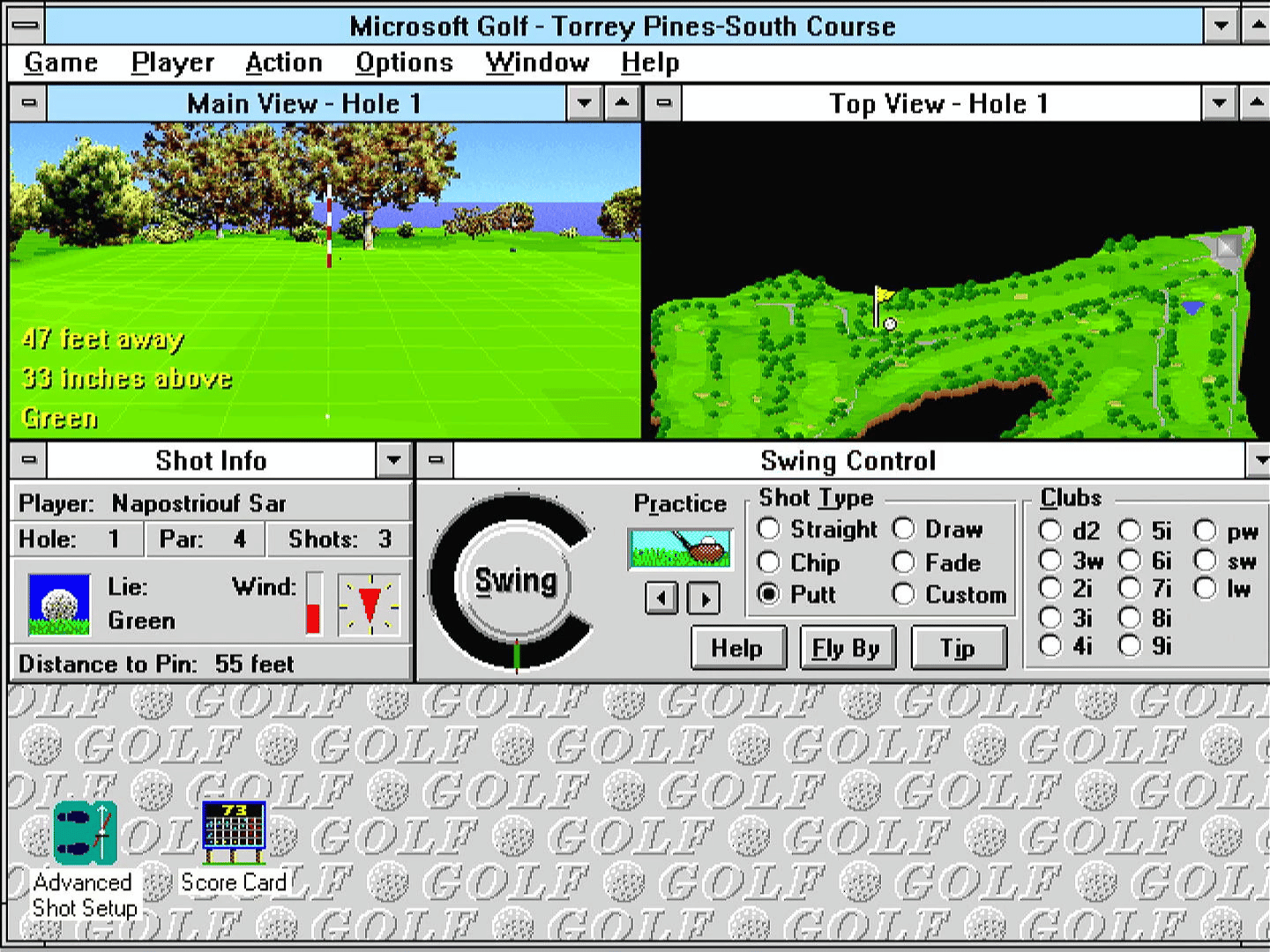 Microsoft Golf screenshot