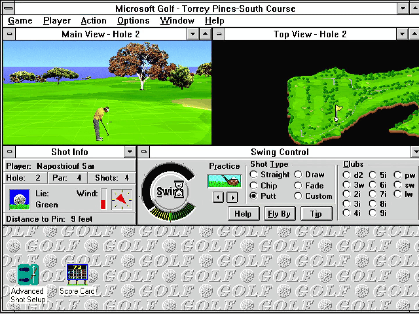 Microsoft Golf screenshot