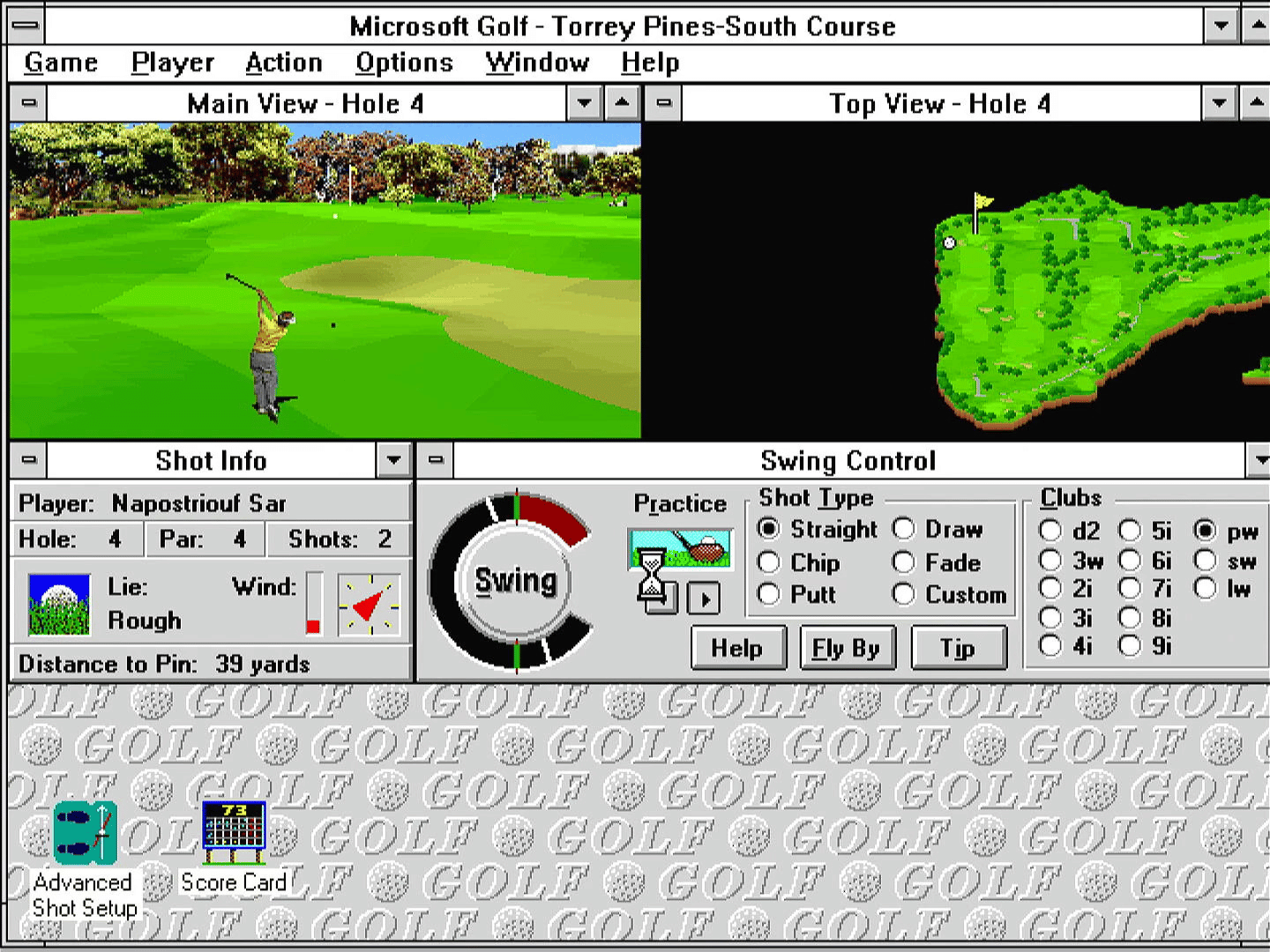 Microsoft Golf screenshot