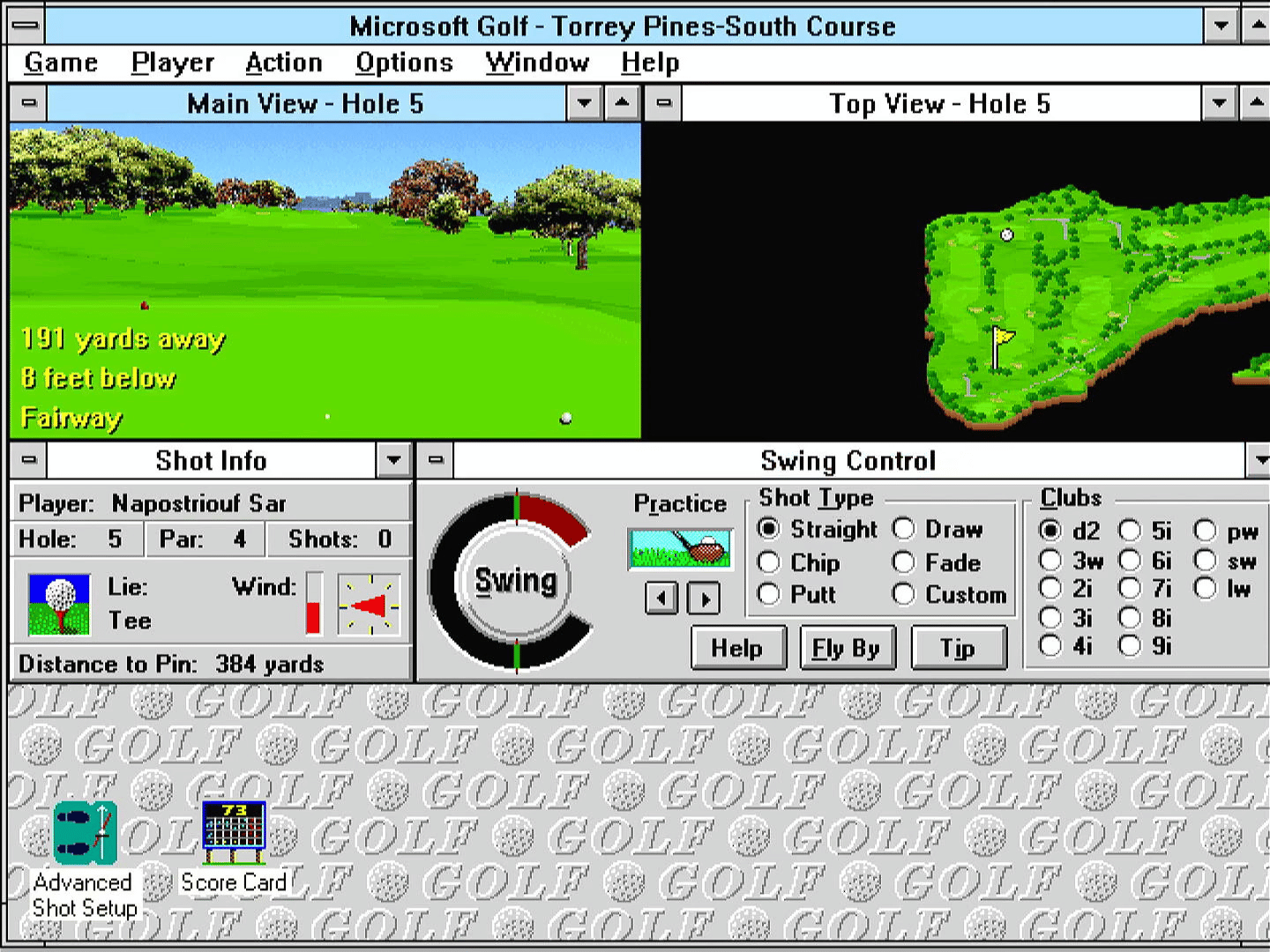 Microsoft Golf screenshot